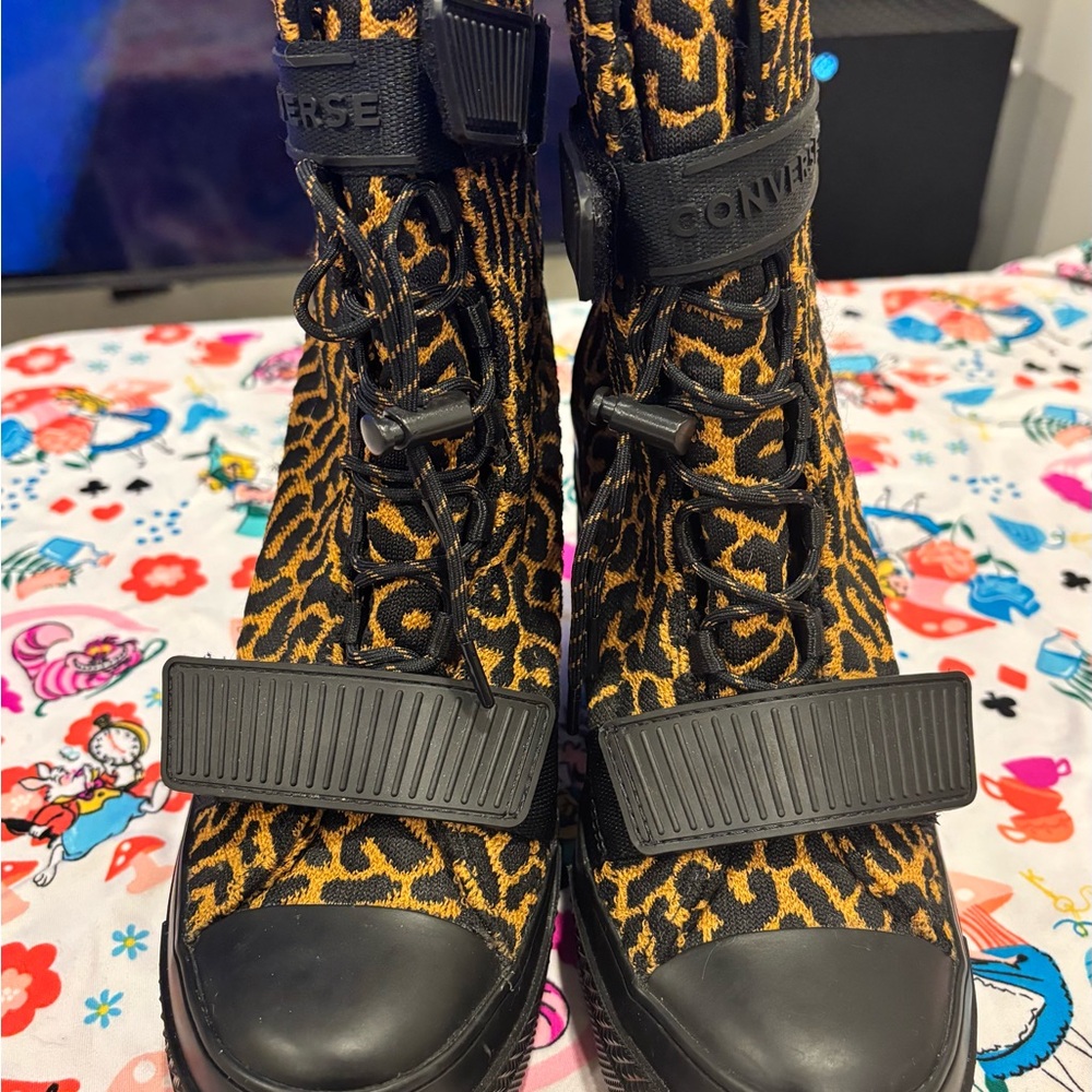 Converse Women's Leopard Print High-Top Sneakers